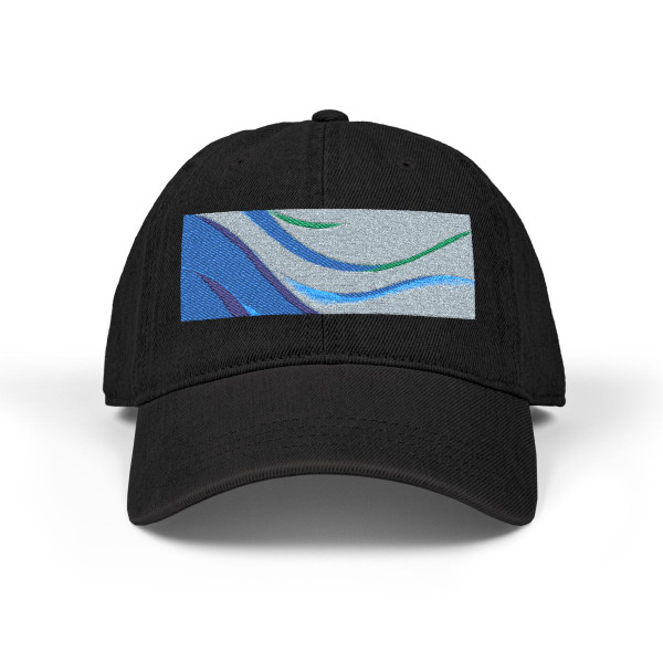 Ethereal Wave Dance - Denim Hat (Embroidery)
