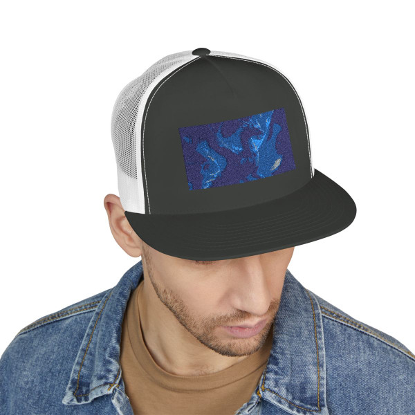 Celestial Storm Drake - 5 Panel Trucker Cap (Embroidery)
