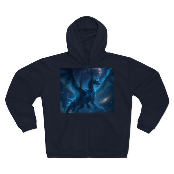 Celestial Storm Drake - Unisex Hooded Zip Sweatshirt