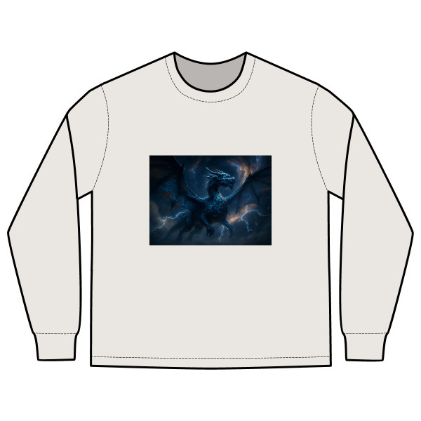 Celestial Storm Drake - Men's Heavy Faded Long Sleeve Tee
