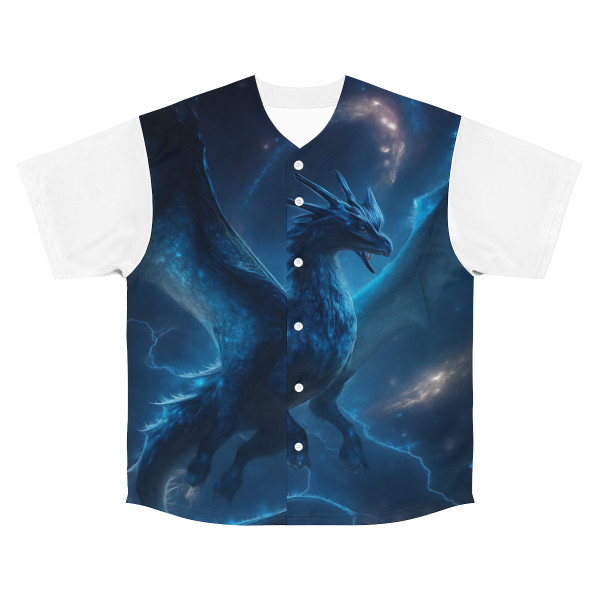 Celestial Storm Drake - Men's Baseball Jersey (AOP)