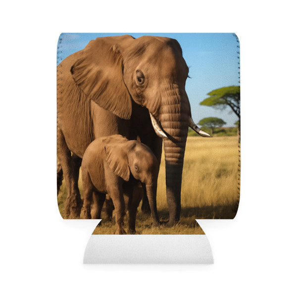 Gentle Elephant Embrace - Can Cooler Sleeve