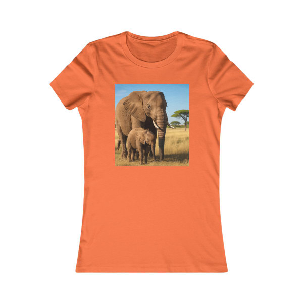 Gentle Elephant Embrace - Women's Favorite Tee