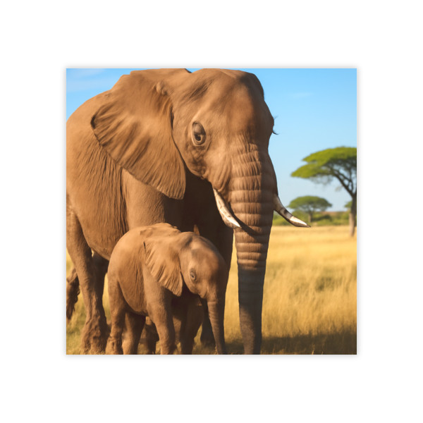 Gentle Elephant Embrace - Post-it® Note Pads