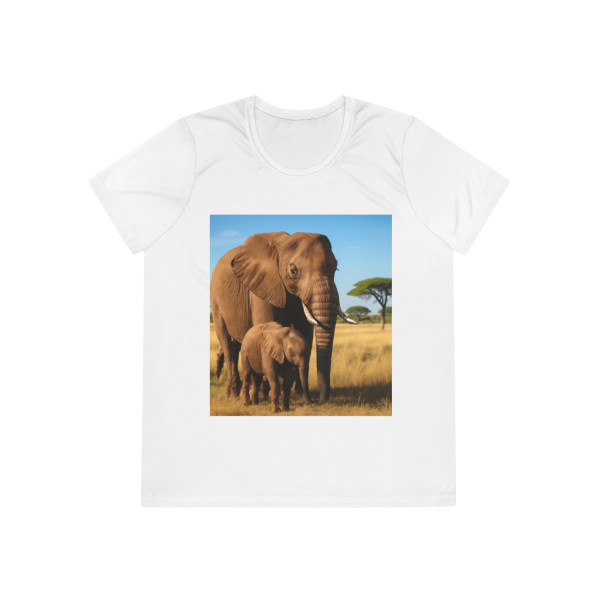 Gentle Elephant Embrace - Ladies Competitor Tee
