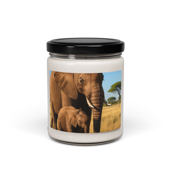 Gentle Elephant Embrace - Scented Soy Candle, 9oz