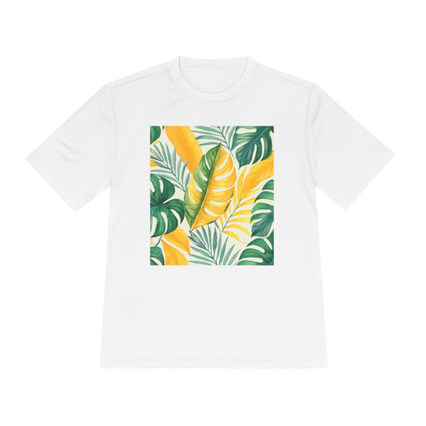 Tropical Leaf Harmony - Unisex Moisture Wicking Tee