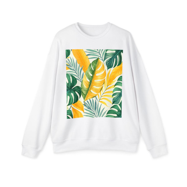 Tropical Leaf Harmony - Unisex Drop Shoulder Sweatshirt