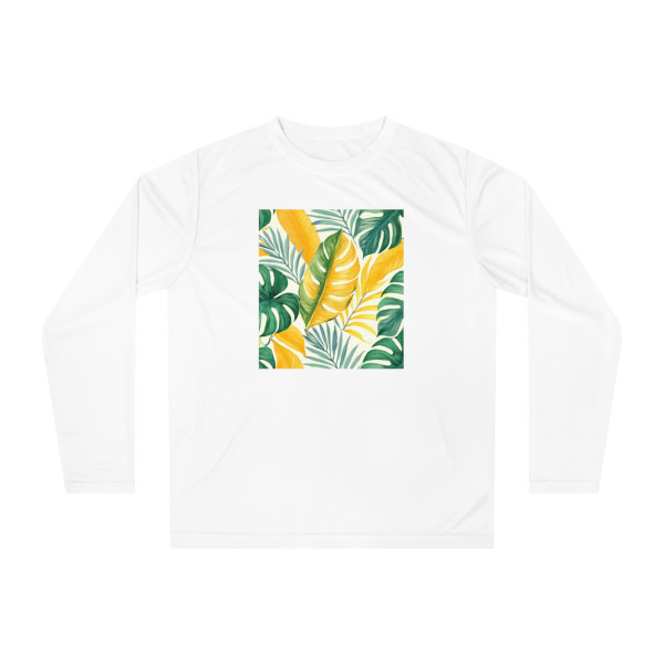 Tropical Leaf Harmony - Unisex Performance Long Sleeve Shirt