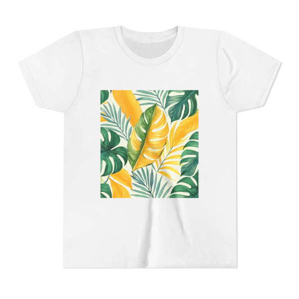 Tropical Leaf Harmony - Youth Short Sleeve Tee