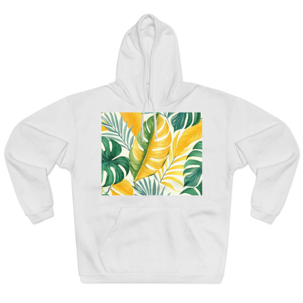 Tropical Leaf Harmony - Unisex Pullover Hoodie