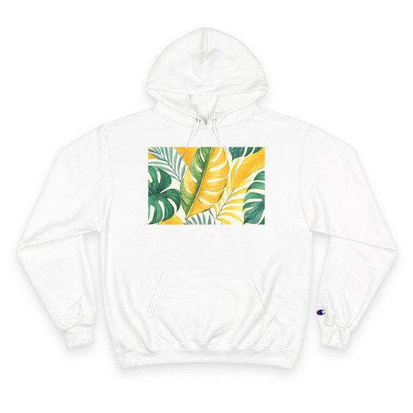 Tropical Leaf Harmony - Champion Hoodie