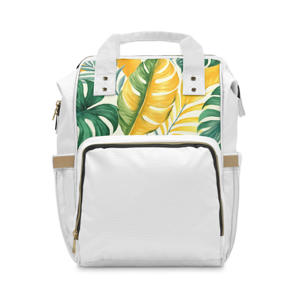 Tropical Leaf Harmony - Multifunctional Diaper Backpack