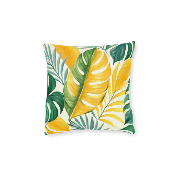 Tropical Leaf Harmony - Square Pillow