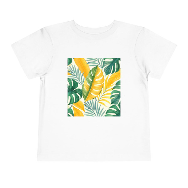 Tropical Leaf Harmony - Toddler Short Sleeve Tee