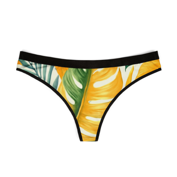 Tropical Leaf Harmony - Women's Thongs (AOP)
