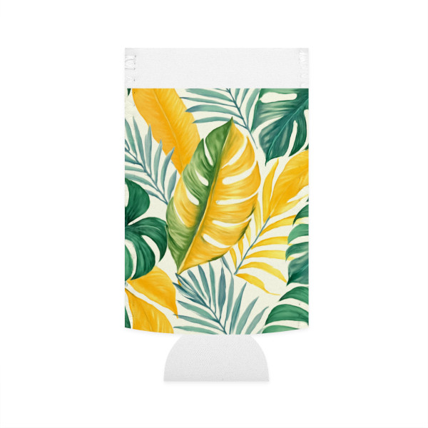 Tropical Leaf Harmony - Slim Can Cooler