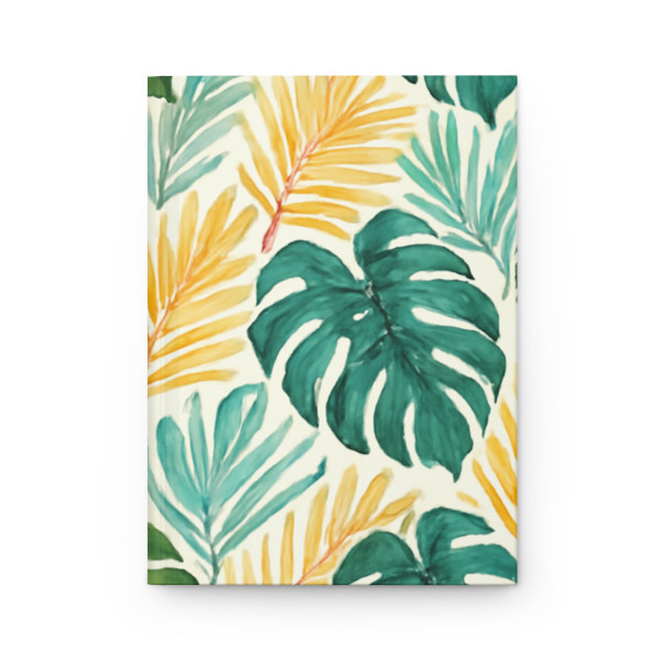 Tropical Leaf Harmony - Hardcover Journal Matte