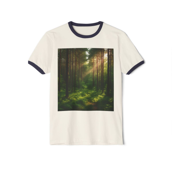 Whispering Pine Grove - Unisex Cotton Ringer T-Shirt