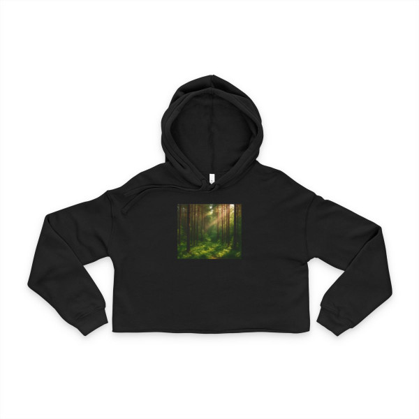 Whispering Pine Grove - Women's Cropped Hoodie