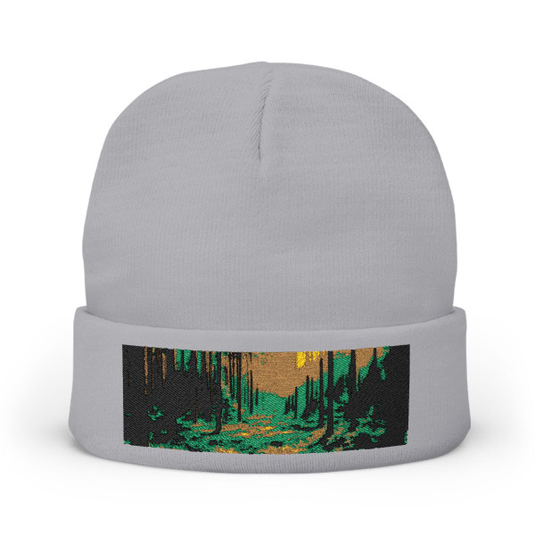 Whispering Pine Grove - Knit Beanie (Embroidery)