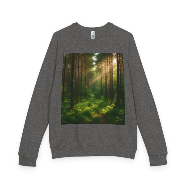 Whispering Pine Grove - Unisex French Terry Raglan Crewneck