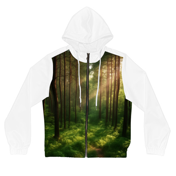 Whispering Pine Grove - Women’s Full-Zip Hoodie (AOP)
