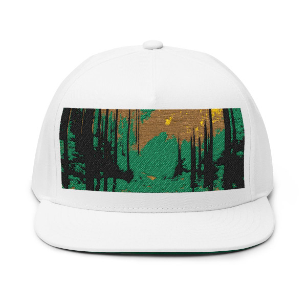 Whispering Pine Grove - Flat Bill Cap (Embroidery)