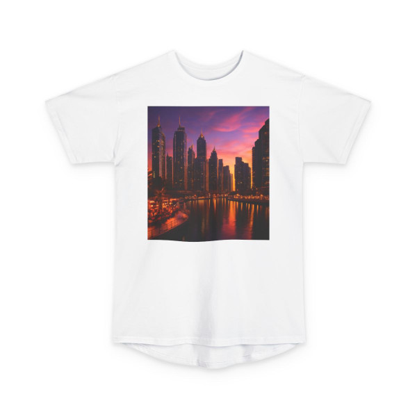 Dubai Marina Dreamscape - Unisex Long Body Urban Tee