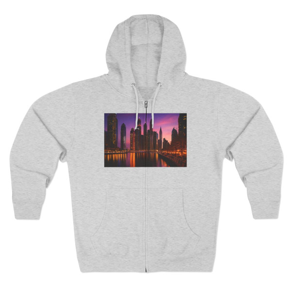 Dubai Marina Dreamscape - Unisex Zip Hoodie