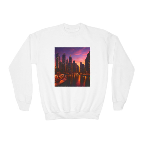 Dubai Marina Dreamscape - Youth Crewneck Sweatshirt
