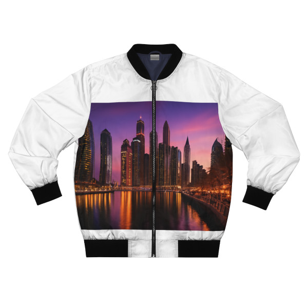 Dubai Marina Dreamscape - Men's Bomber Jacket (AOP)