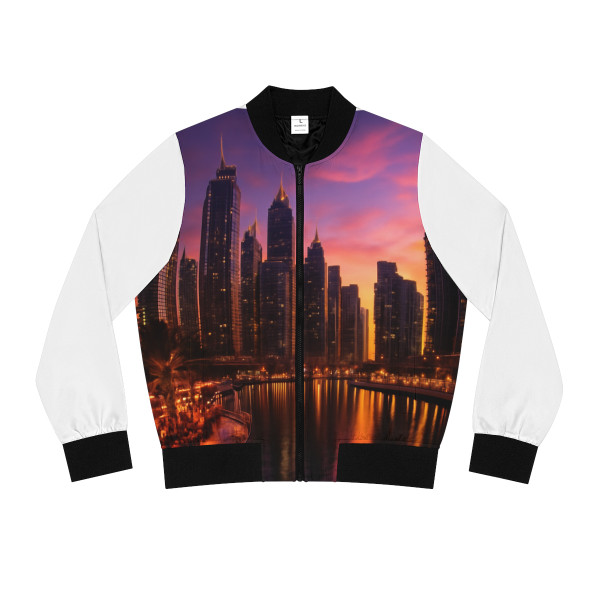 Dubai Marina Dreamscape - Women's Bomber Jacket (AOP)
