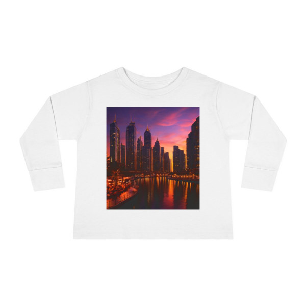 Dubai Marina Dreamscape - Toddler Long Sleeve Tee
