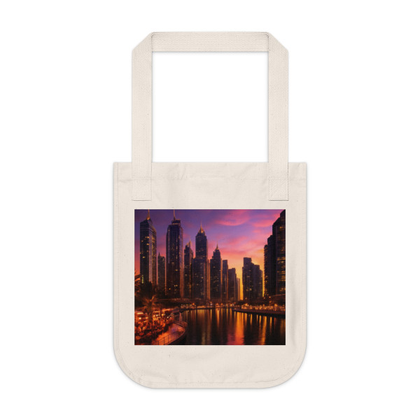 Dubai Marina Dreamscape - Organic Canvas Tote Bag