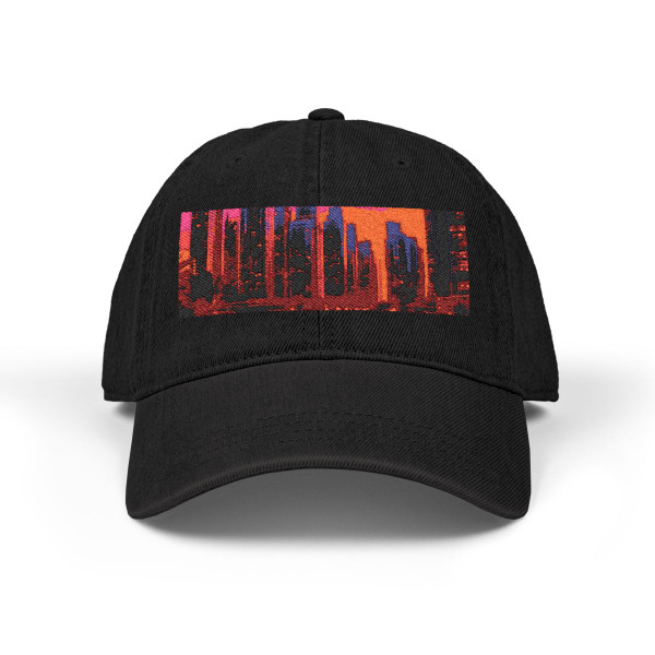 Dubai Marina Dreamscape - Denim Hat (Embroidery)