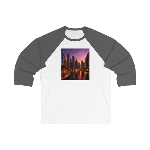 Dubai Marina Dreamscape - Unisex 3\4 Sleeve Baseball Tee