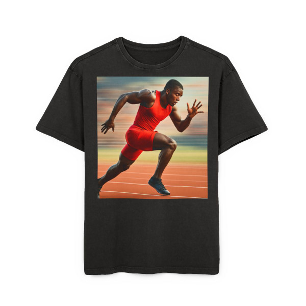 Victory in Motion - Men's Acid Washed Heavy Oversize Tee