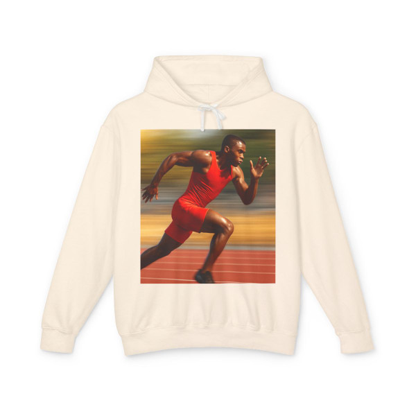 Victory in Motion - Unisex Lightweight Hooded Sweatshirt