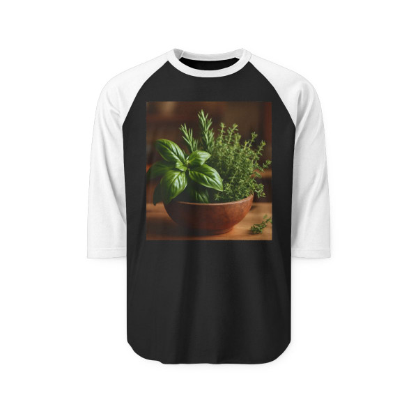 Savory Herb Garden - Unisex Three-Quarter Sleeve Raglan Shirt