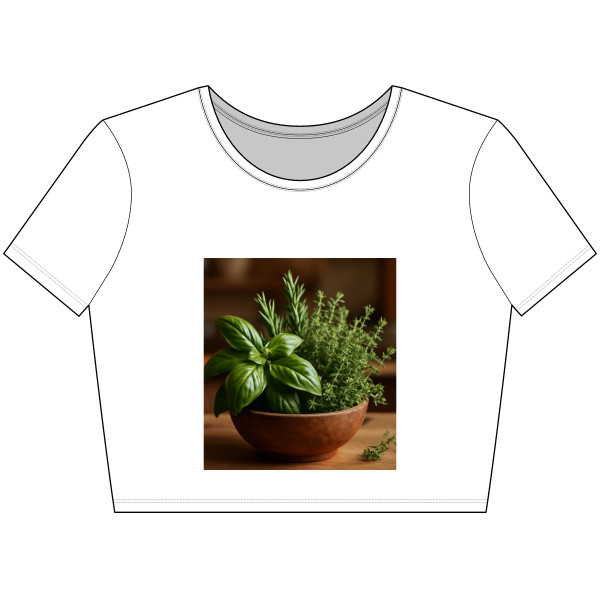 Savory Herb Garden - Women’s Poly-Cotton Crop Tee