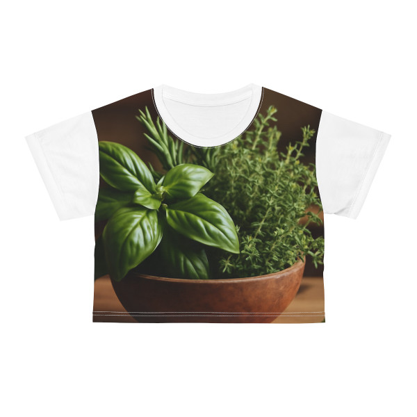 Savory Herb Garden - Crop Tee (AOP)
