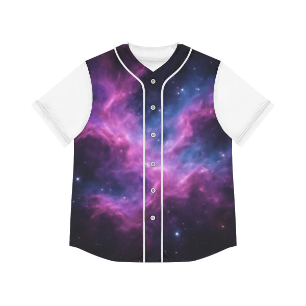 Luminous Cosmic Veil - Women's Baseball Jersey (AOP)