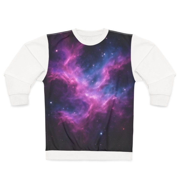 Luminous Cosmic Veil - Unisex Sweatshirt (AOP)