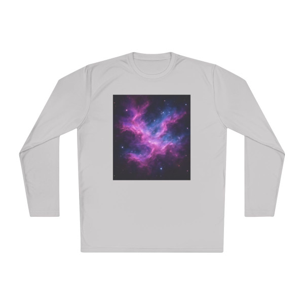 Luminous Cosmic Veil - Unisex Lightweight Long Sleeve Tee