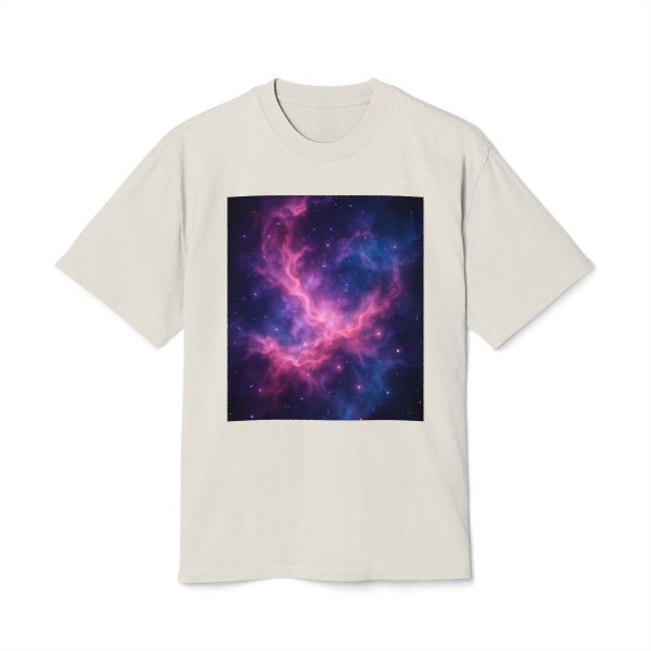 Luminous Cosmic Veil - Unisex Heavy Faded Tee