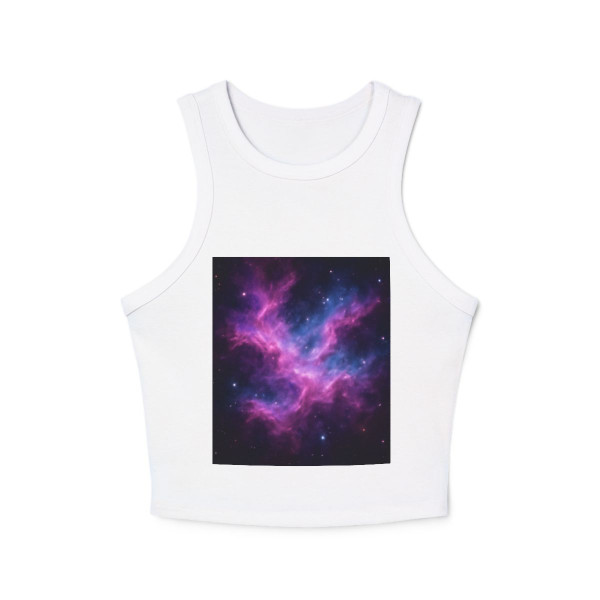 Luminous Cosmic Veil - Women's Micro Rib Racer Tank Top