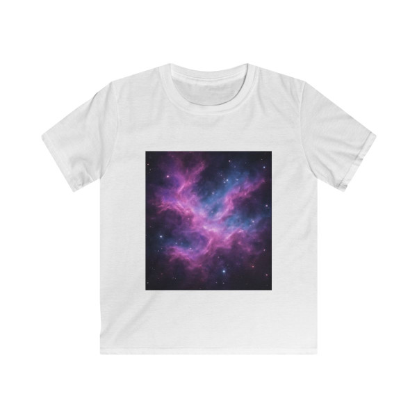 Luminous Cosmic Veil - Kids Softstyle Tee