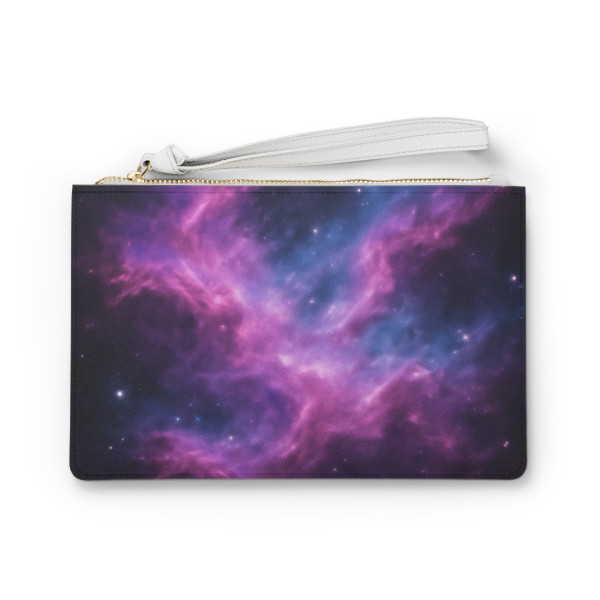 Luminous Cosmic Veil - Clutch Bag