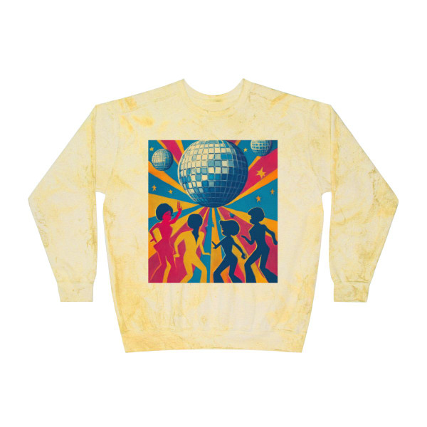 Disco Fever Nights - Unisex Color Blast Crewneck Sweatshirt